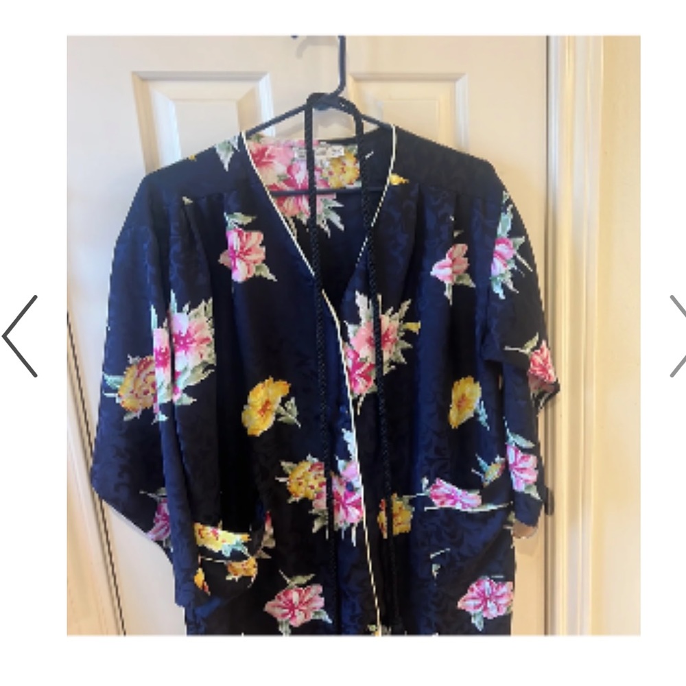CHRISTIAN DIOR Lingerie | silk Floral Nightshirt petite - Picture 9 of 12